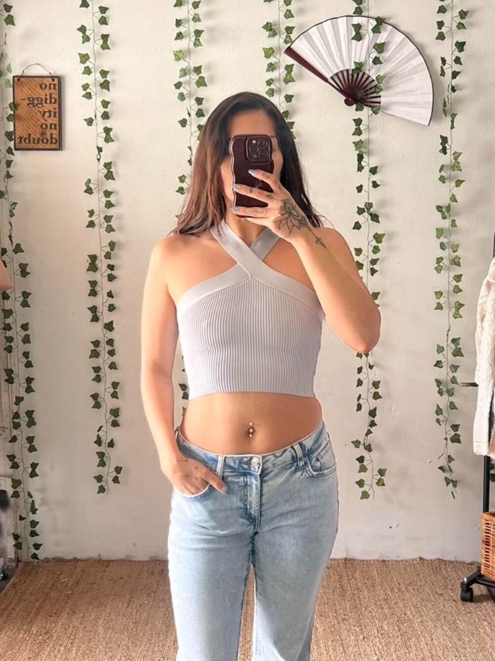 Babaton Sculpt Knit Criss Cross Cropped Tank